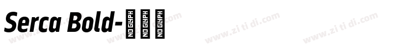 Serca Bold字体转换